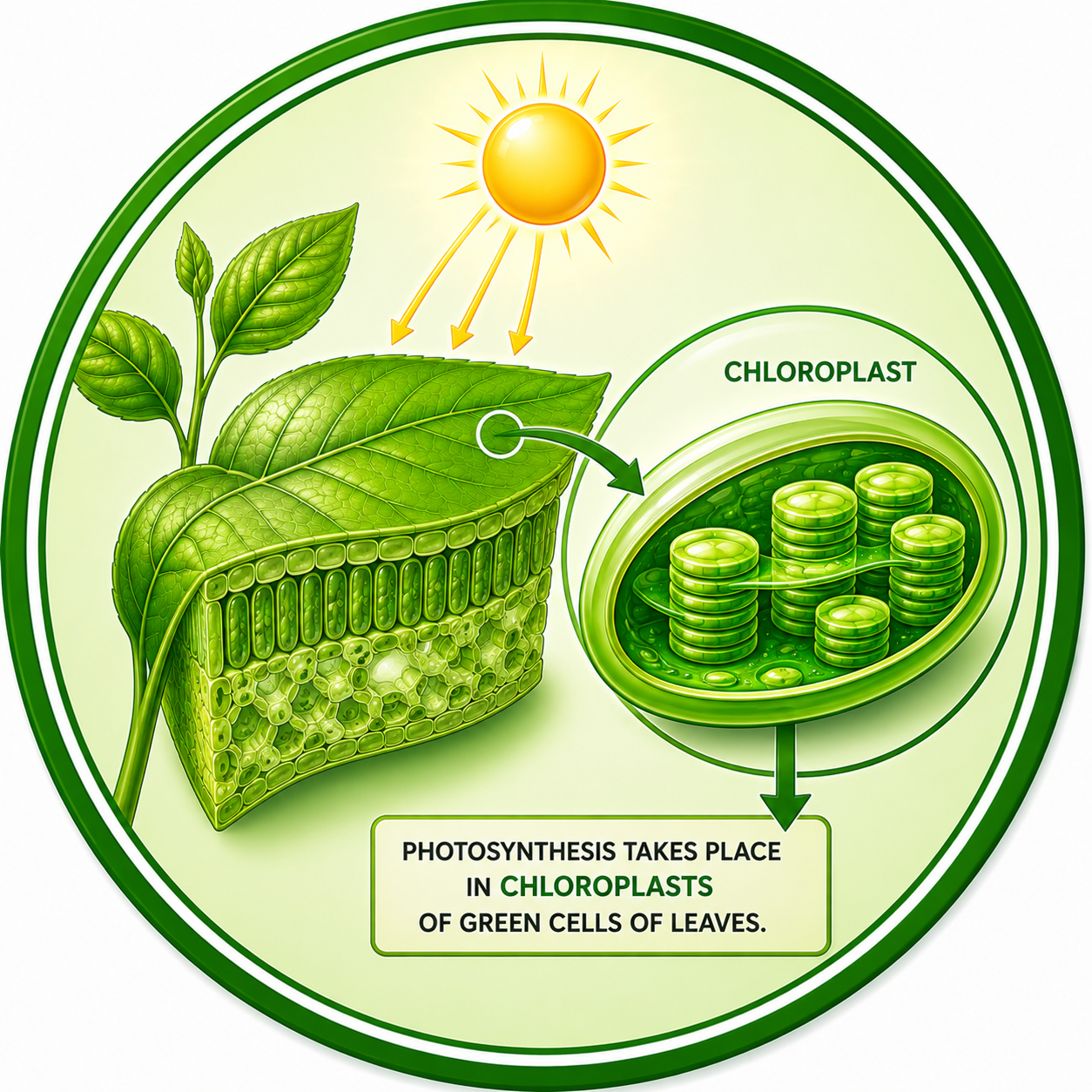 Where does Photosynthesis take place