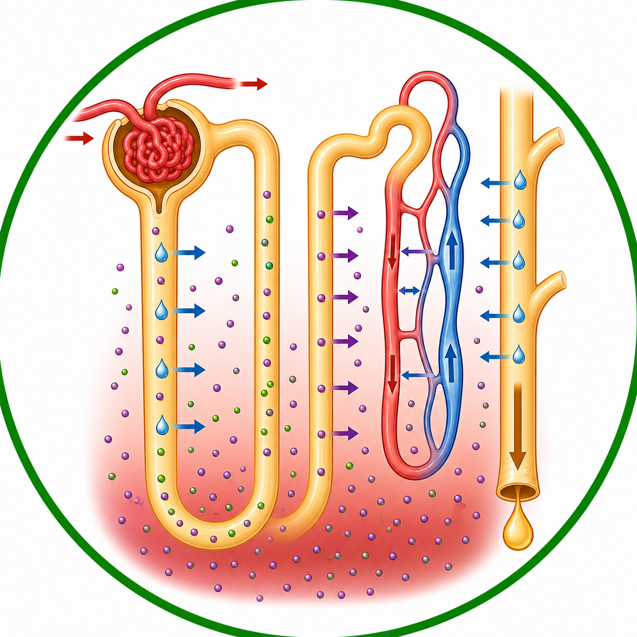 Mechanism of Concentration of the Filtrate