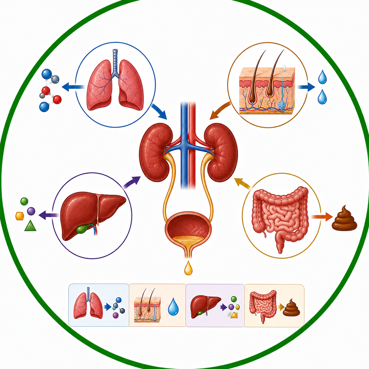 Role of Other Organs in Excretion