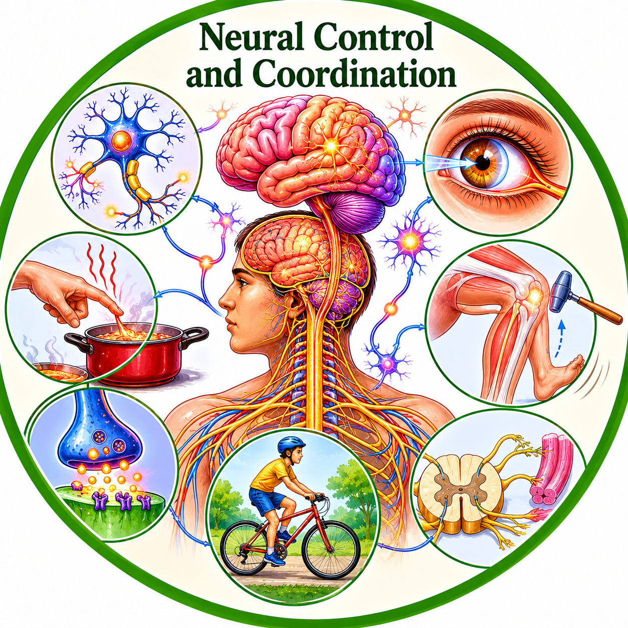 Chapter 18 - Neural Control and Coordination Flashcards