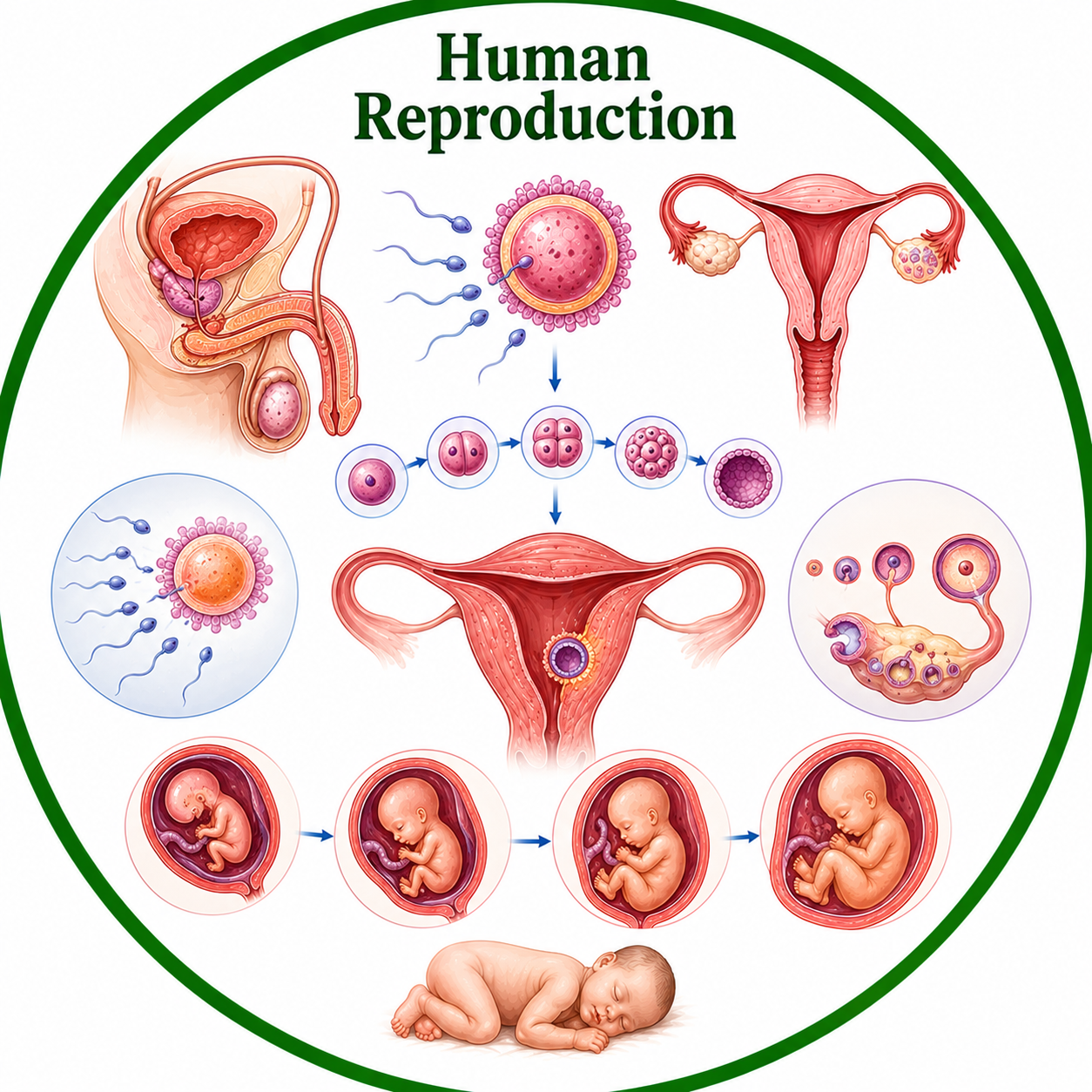 Chapter 2 - Human Reproduction Flashcards